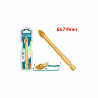 Total Tile & Glass Drill Bit 6x74mm with High Quality Carbide Tip TACG210612