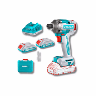 Total Cordless Impact Driver 230Nm Lithium-ion 20V with Screwdriver Bits, Battery & Charger TIRLI2023