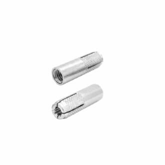 Total Drop-In Anchor Plug 3/8"x1-3/4" Carbon Steel, Zinc Plated Finish THWDA381341 (Pack of 50pcs)
