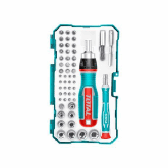 Total Screwdriver Bit Set, CR-V Material TACSD30556 (Pack of 55pcs)