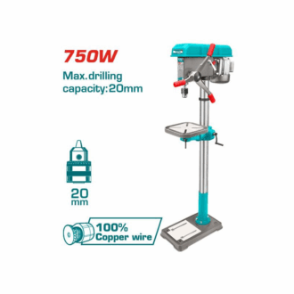 Total Drill Press 20mm 750W with 16 Spindle Speed Settings TDP207505