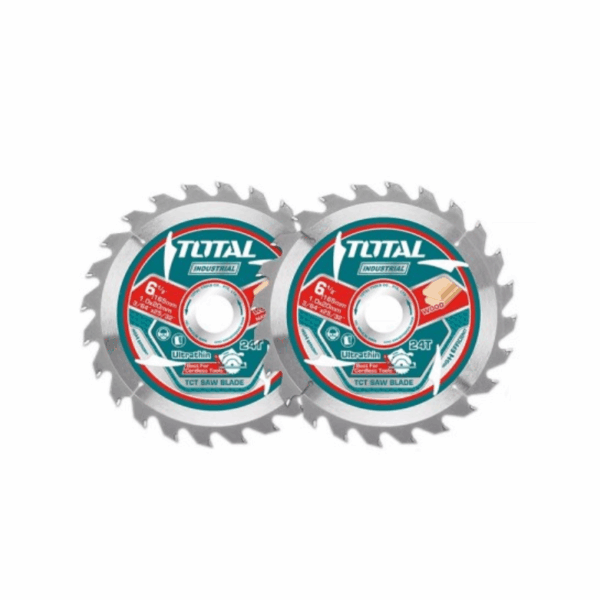Total Ultra-thin TCT Circular Saw Blade Set 165mm, Wood Cutting TAC2331653 (Pack of 2pcs)