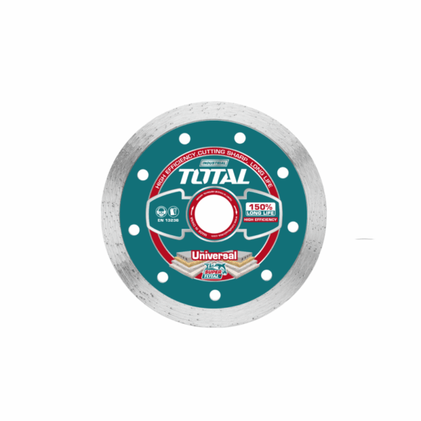 Total Wet Diamond Cutting Disc 180mm Continous Rim for Stone, Concrete, Brick Cutting TAC2121801