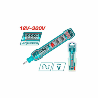 Total Digital Test Pencil AC 12-300V with LCD Display, Sound & Light Alarm, AAA Battery THTS33001