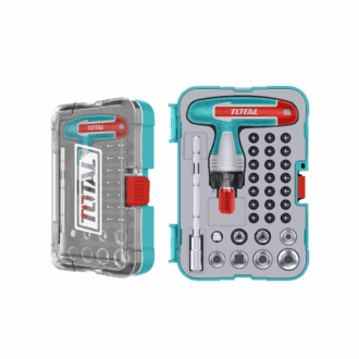 Total Screwdriver Bit Set with T-Handle Wrench TACSD30316 (Pack of 31pcs)
