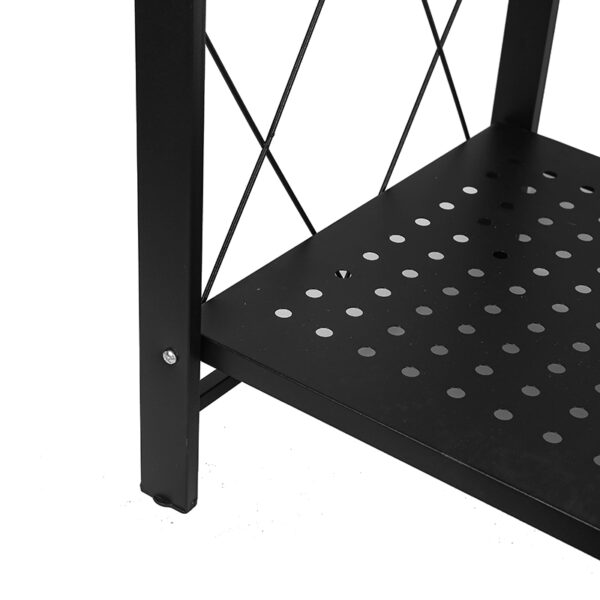 Nadstar Storage Rack Stainless Steel 3 Layers With Wheels Foldable HP95-776H
