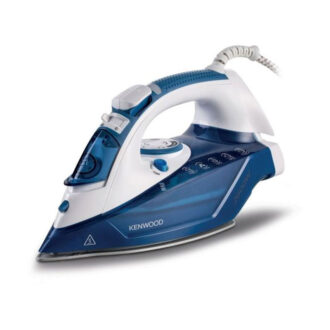 Kenwood Steam Iron 2600W with Ceramic Soleplate Auto Shut-Off Anti-Drip Anti-Calc Self Clean Continuous Steam Steam Burst Spray Function STP75.000WB