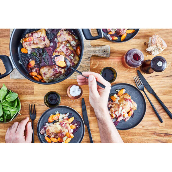 Tefal Unlimited Stewpot 24 CM All Hobs Titanium Non Stick Anti Scratch Safe Non Stick G6 Unlimited Round Saucepan Pan Cast Aluminum G2554602