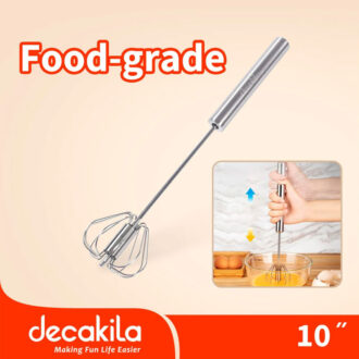 Decakila Whisker 10" Premium 53G Stainless Steel Egg Beater Egg Mixer Manual Whisk KMTT065M