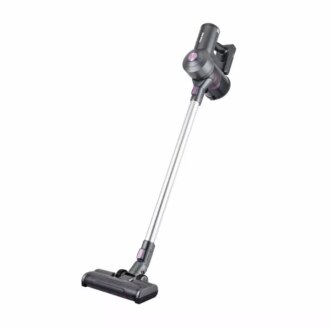 Nikai Rechargeable Vacuum Cleaner 200W Power 3 Speed Levels Aluminum Tube Metal Filtration Air Inlet Mesh 25W DC Motor 48.8Wh Battery Power NVCR1X Black