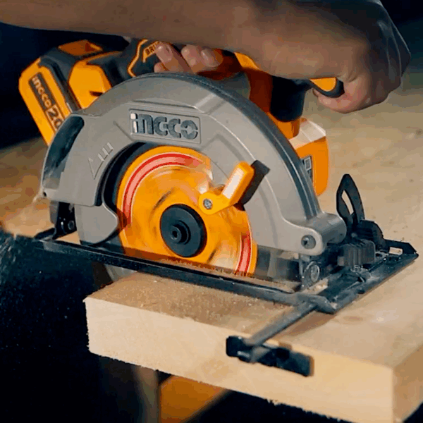 Ingco Cordless Circular Saw 20V with Brushless Motor & Adjustment Settings CSLI18511
