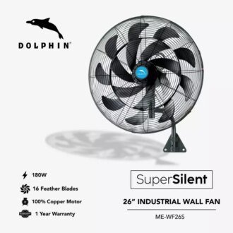 Dolphin Industrial Wall Fan 26" Super Silent ME-WF26S