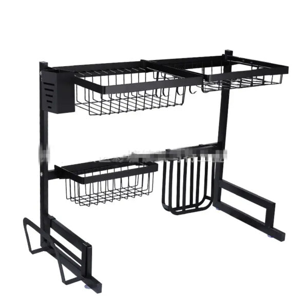 Nadstar Dish Rack Stainless Steel Kitchen Drying Rack Extendable Over The Sink HP93-093