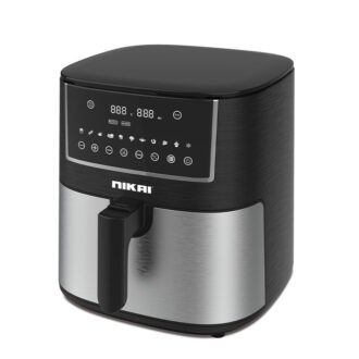 Nikai Air Fryer 5.7L Multifunctional Low Oil Fryer 1650W 11 Cooking Preset Functions Non Stick Coating Pan Overheat Protection Temperature Control Timer Automatic Shut-Off NAF577D