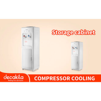 Decakila Water Dispenser 2 Taps Water Fountain 5L 500W With Bottom Loading Efficient Cooling Convenient Heating KEWF002B
