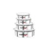 Nadstar Aluminum Sufuria 4pcs With Lid No Handle 24-25-26-27 Cookware Set Tope Cooking Pot with Lid for Commercial Use - Kitchen Heavy Duty