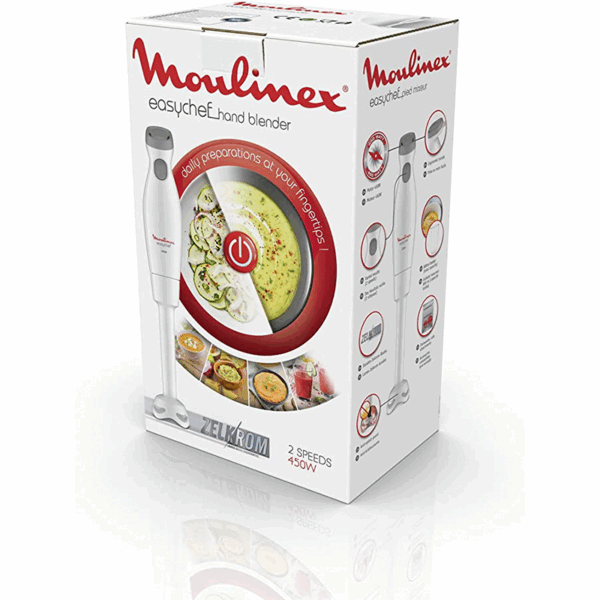 Moulinex Hand Blender Easy Chef with Beaker 450W Plastic Shaft DD45A127