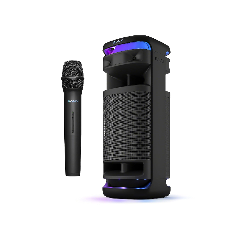 Sony Bluetooth Party Speaker ULT Tower 10 with ULT Button, Powerfull Bass,25hrs Backup, IP67 Rating, Sound & Party Lights, Wireless Mic for Karaoke,Touch Panel SRS-ULT1000