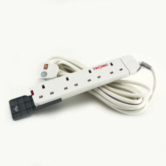 Tronic 4 Way Extension Socket with 5 Meter Cable
