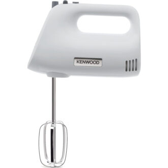 Kenwood Stand Mixer Hand Mixer (Electric Whisk) 450W with 3.4L Rotary Bowl 5 Speeds + Turbo Button Twin Stainless Steel Kneader and Beater for Mixing Whipping Whisking Kneading HMP32.A0WH