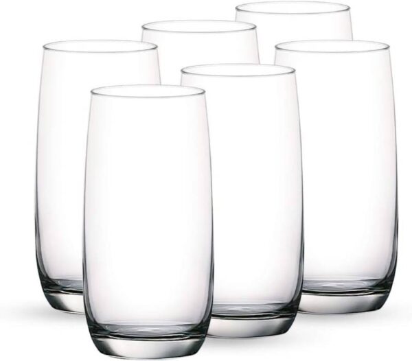 Ocean Glass 6pcs Ivory Hi Ball 370ml Drink Tumbler 1B13013