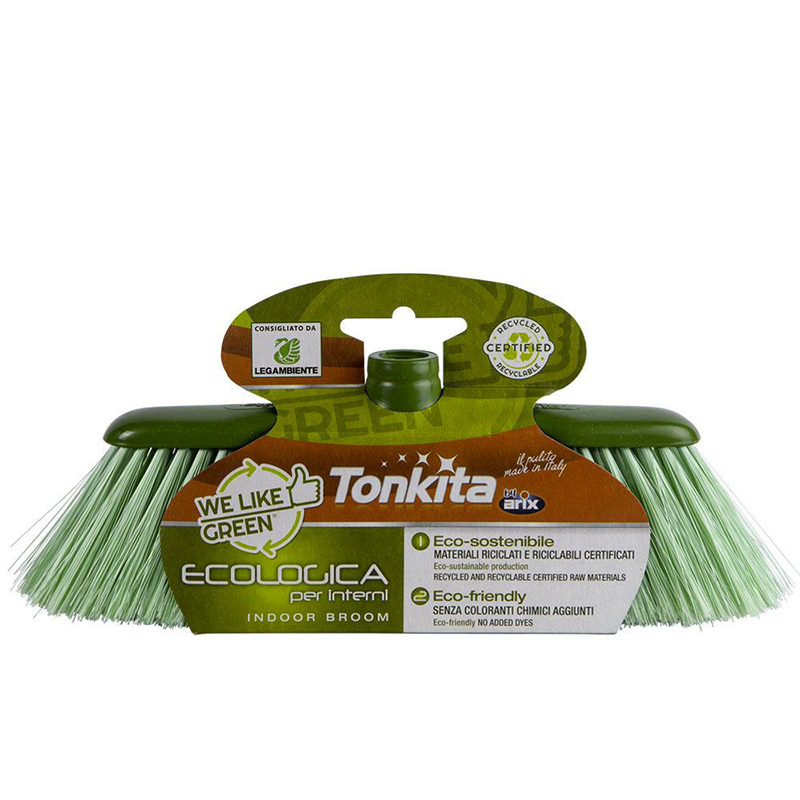 Tonkita Eco Green Indoor Broom + Handle Tk670 Set Of 3 1 Tonkita Eco Green Indoor Broom + Handle Tk670 Set Of 3