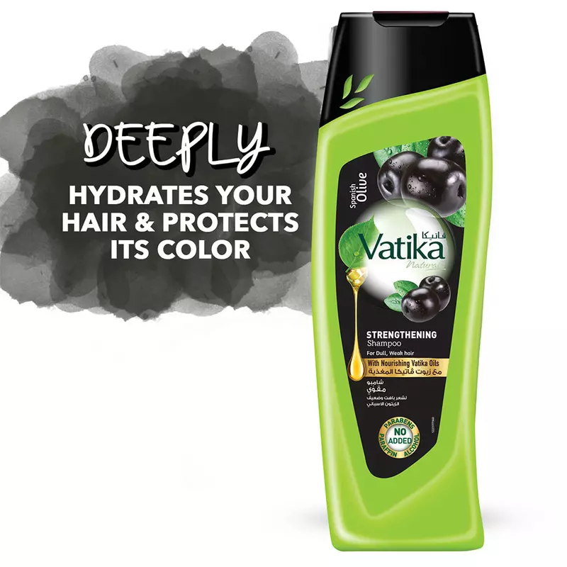 Vatika Strengthening Shampoo Black Olive 400Ml 2 Vatika Strengthening Shampoo Black Olive 400Ml