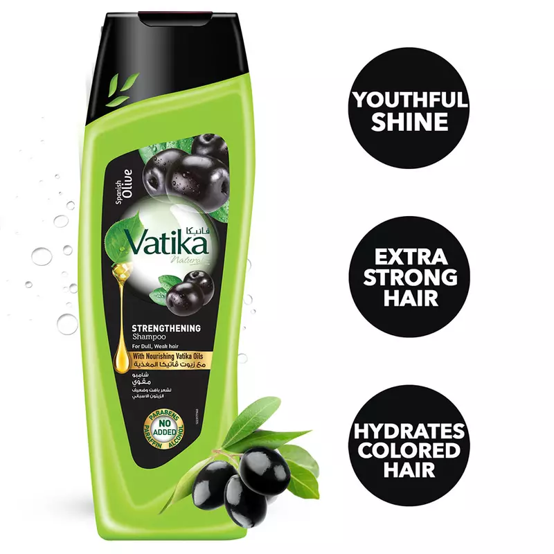 Vatika Strengthening Shampoo Black Olive 400Ml 4 Vatika Strengthening Shampoo Black Olive 400Ml