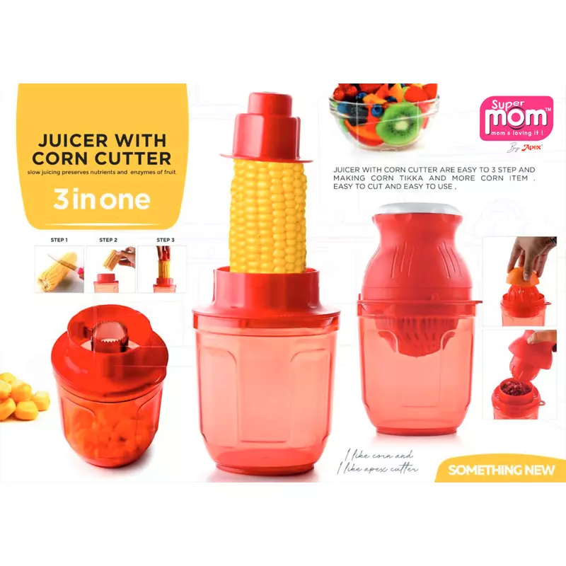 Supermom Juicer With Corn Cutter 800Ml Plastic Material 571023 2 Supermom Juicer With Corn Cutter 800Ml Plastic Material 571023