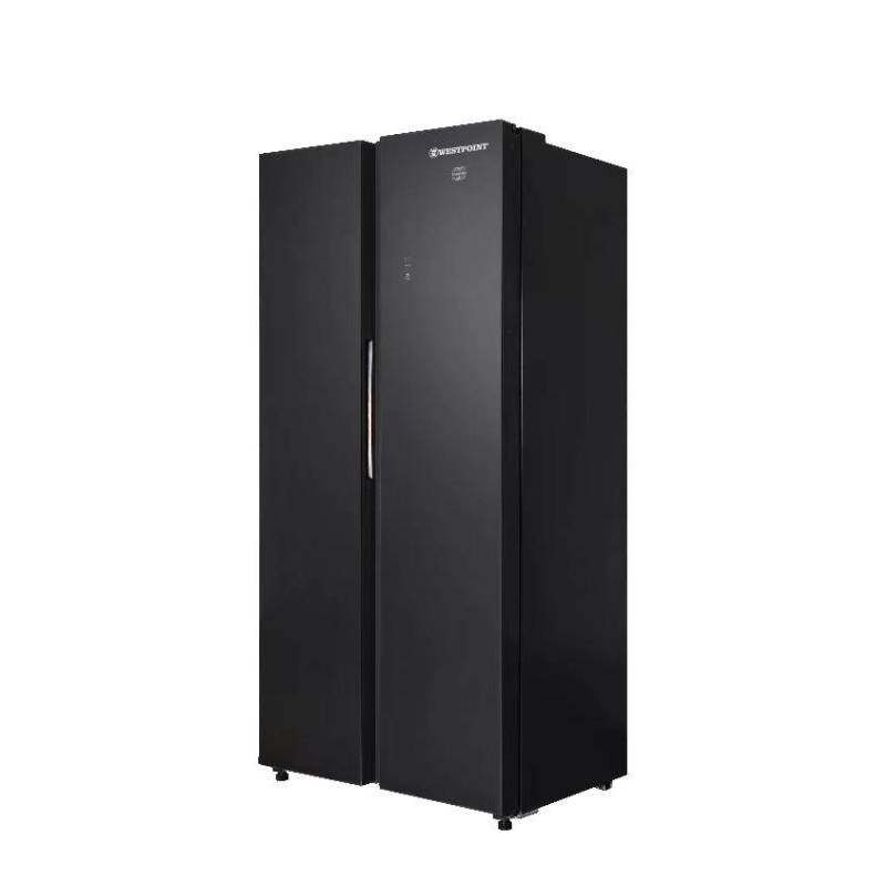 Westpoint Refrigerator 444L, Double Door, No Frost, Black Finish, Energy Saving Wsnl-5123.Edgn 1 Westpoint Refrigerator 444L, Double Door, No Frost, Black Finish, Energy Saving Wsnl-5123.Edgn