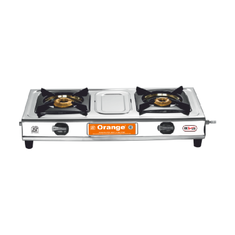 Orange Gas Stove Spectra 201 Gold With 2 Burner, Stainless Steel Body Olpg218 1 Orange Gas Stove Spectra 201 Gold With 2 Burner, Stainless Steel Body Olpg218