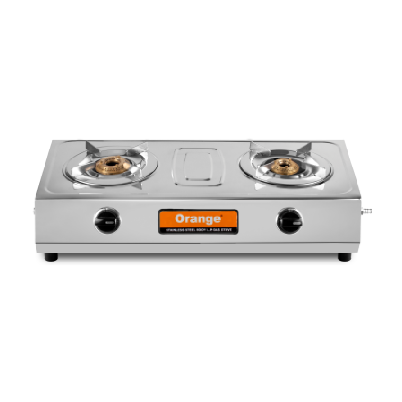 Orange Gas Stove Spectra 201 Steelo With 2 Burner, Stainless Steel Body Olpg220 1 Orange Gas Stove Spectra 201 Steelo With 2 Burner, Stainless Steel Body Olpg220