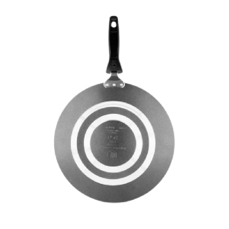 Orange Non-Stick Concave Tawa 27cm 3.2mm with Sturdy Handle ONSC049