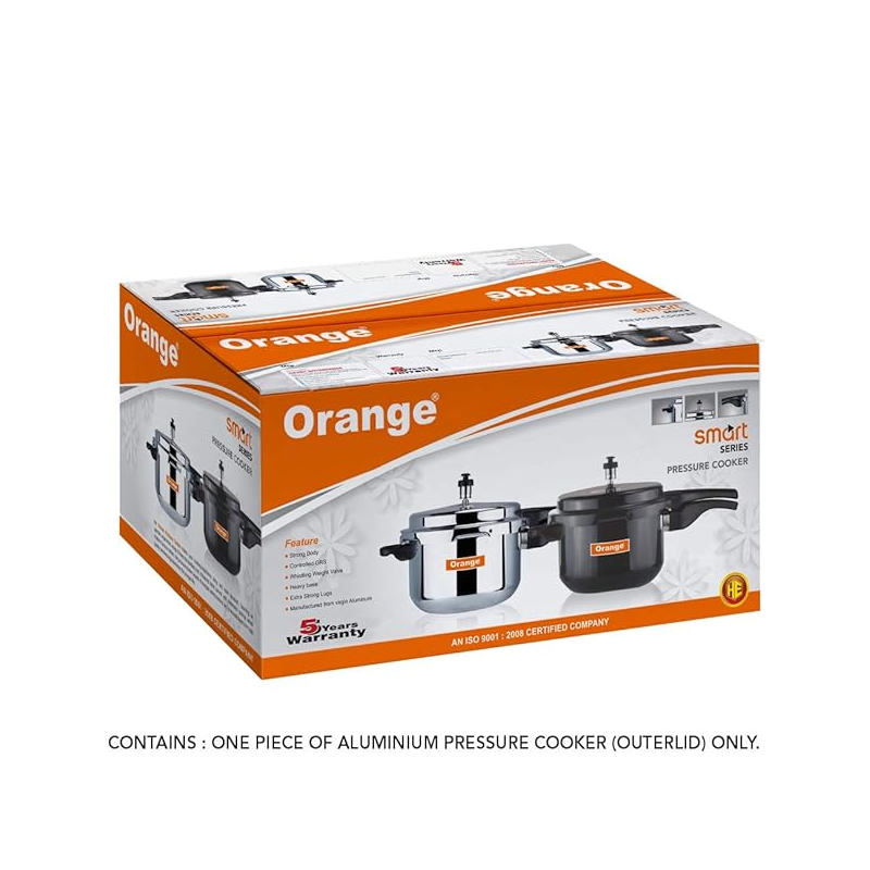 Orange Pressure Cooker 7.5L With Smart Outer Lid Smart Series Oapc151/Oapc142 3 Orange Pressure Cooker 7.5L With Smart Outer Lid Smart Series Oapc151/Oapc142