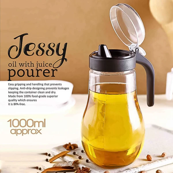 Apex Jessy Oil With Juice Pourer 1000Ml Easy Grip Handle Anti Drip Bpa Free 450209 6 Apex Jessy Oil With Juice Pourer 1000Ml Easy Grip Handle Anti Drip Bpa Free 450209