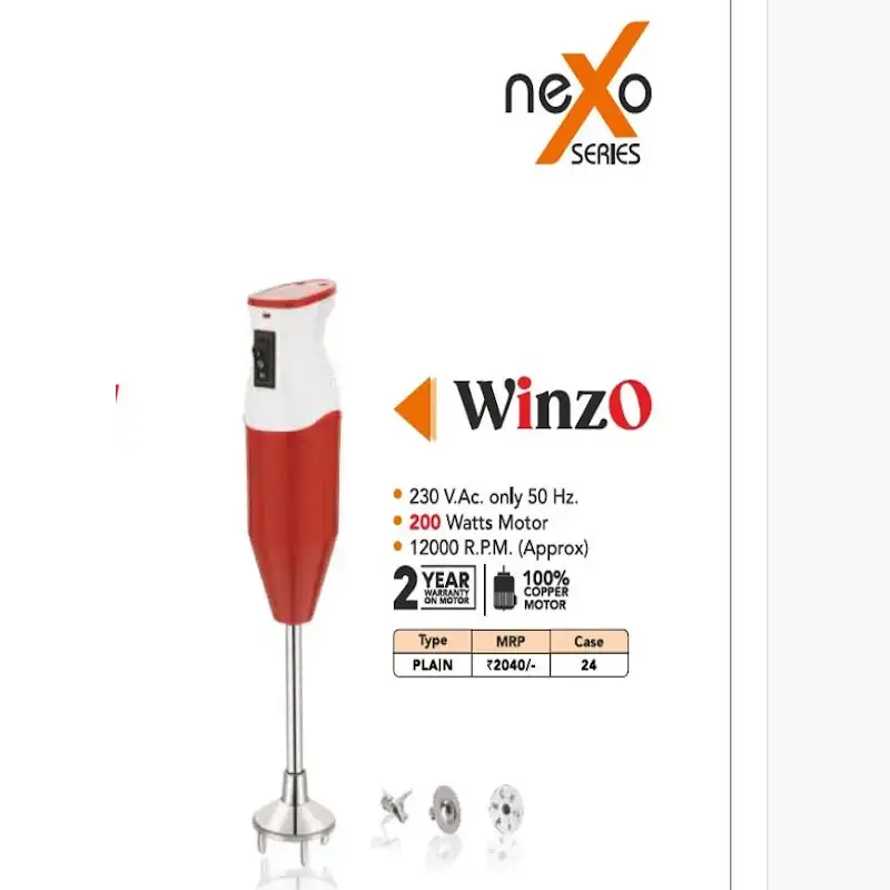 Orange Hand Blender 200W Winzo 2 Orange Hand Blender 200W Winzo