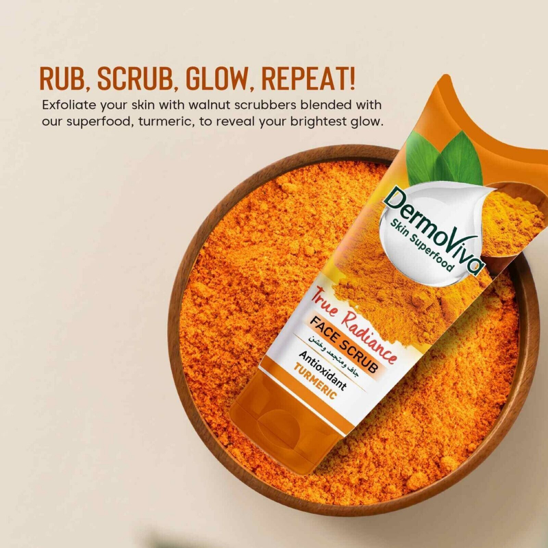 Dermoviva Face Scrub True Radiance Turmeric 150Ml 2 Dermoviva Face Scrub True Radiance Turmeric 150Ml