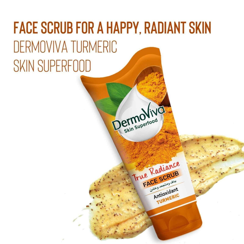 Dermoviva Face Scrub True Radiance Turmeric 150Ml 4 Dermoviva Face Scrub True Radiance Turmeric 150Ml
