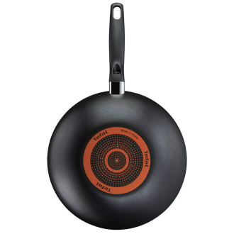 Tefal Super Cook Wokpan 28cm Non Electric B4591684 aluminium material heat indicator thermo signal powerglide coating