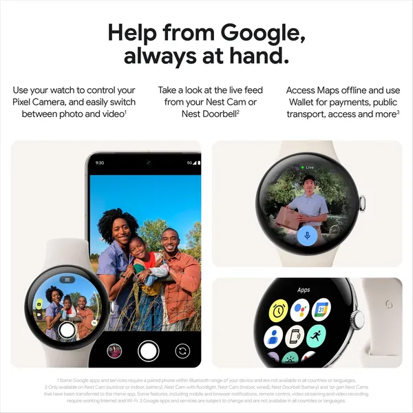 Google Pixel Watch 3 Wi-Fi 45Mm - Matte Black With Obsidian Active Band 13 Google Pixel Watch 3 Wi-Fi 45Mm - Matte Black With Obsidian Active Band