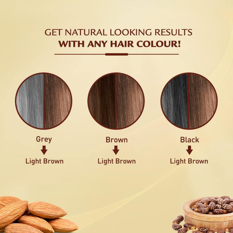 Vatika Oil Fusion Color Kit Nourishing Almond Oil, 100% Grey Coverage, Rich Colour Light Brown 5.0 4 Vatika Oil Fusion Color Kit Nourishing Almond Oil, 100% Grey Coverage, Rich Colour Light Brown 5.0 - Set Of 3 Pcs