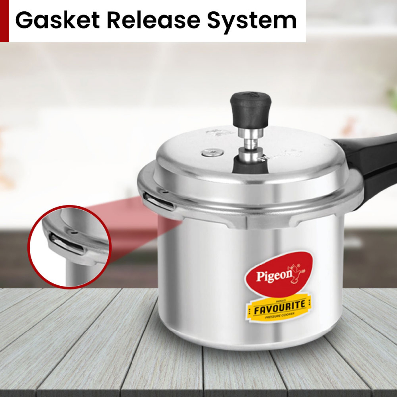 Pigeon Pressure Cooker 10L Deluxe Outer Lid Aluminium Sap 105 - Ergonomic Sturdy Handle Thermal Efficiency Special Alloy Safety Plug 15 Pigeon Pressure Cooker 10L Deluxe Outer Lid Aluminium Sap 105 - Ergonomic Sturdy Handle Thermal Efficiency Special Alloy Safety Plug