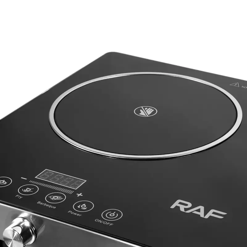 Raf Infrared Cooker Double 3500W + 3500W Touch Control Cooking Stove Heating Radiant, Large Firepower, Pattern Cooking, Simple Operation R.8088 4 Raf Infrared Cooker Double 3500W + 3500W Touch Control Cooking Stove Heating Radiant, Large Firepower, Pattern Cooking, Simple Operation R.8088
