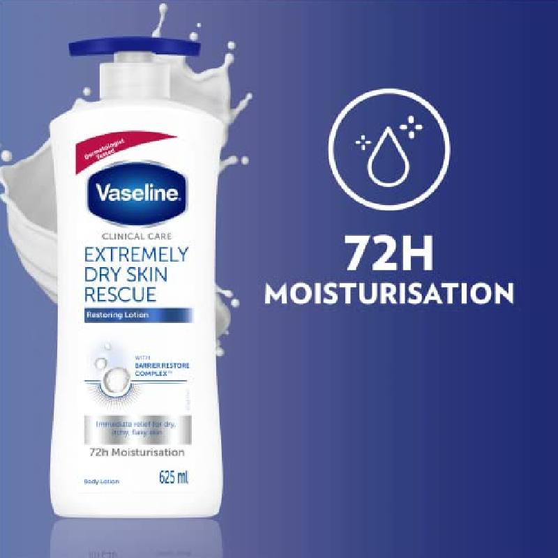 Vaseline Clinical Care Body Lotion Extremely Dry Skin Rescue 625Ml 3 Vaseline Clinical Care Body Lotion Extremely Dry Skin Rescue 625Ml - Set Of 3 Pcs