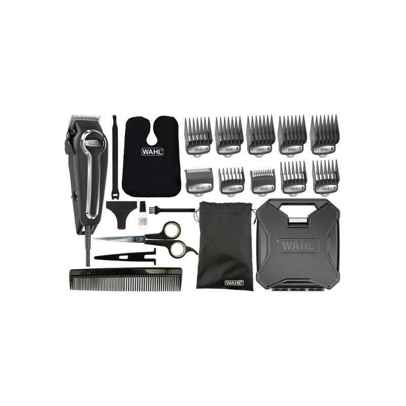 Wahl Corded Hair Clipper Elitepro Kit With Powerful And Durable Motor, Secure-Fit Premium Guide Combs 79602-027 4 Wahl Corded Hair Clipper Elitepro Kit With Powerful And Durable Motor, Secure-Fit Premium Guide Combs 79602-027