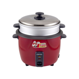 Nikai Rice Cooker 1.8L Keep Warm Function Teflon Coated Inner Pot 700W NR672N1 Aluminum Steamer Detachable Power Cord Indicator Lights