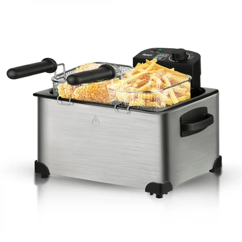 Raf Deep Fryer 7.5L 2000W 2In1 4 Ring Fever,Anti Scalding Design R.5249 3 Raf Deep Fryer 7.5L 2000W 2In1 4 Ring Fever,Anti Scalding Design R.5249