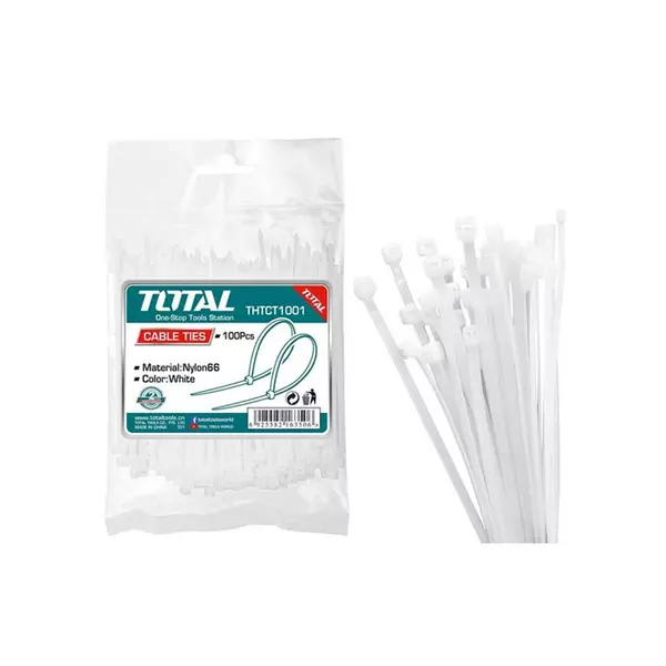 Total Cable Ties 400Mm White Thtct4001 1 Total Cable Ties 400Mm White Thtct4001