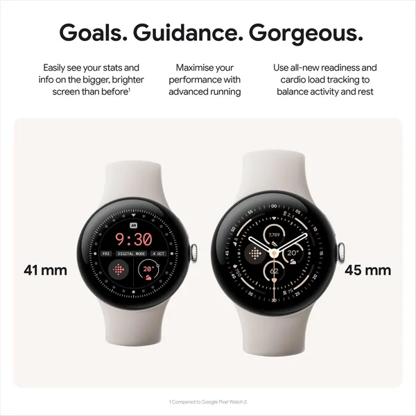 Google Pixel Watch 3 Wi-Fi 45Mm - Matte Black With Obsidian Active Band 7 Google Pixel Watch 3 Wi-Fi 45Mm - Matte Black With Obsidian Active Band