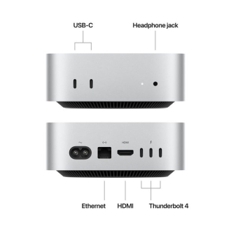 Apple Mac Mini M4 32GB/512GB 10 Core CPU & 10 Core GPU - Silver